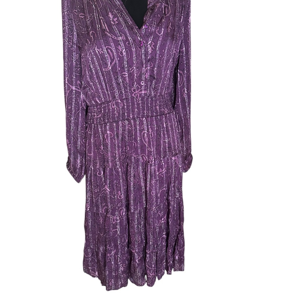 Wonderly Petite Smocked Waist Printed Midi Dress – PS – NWT
